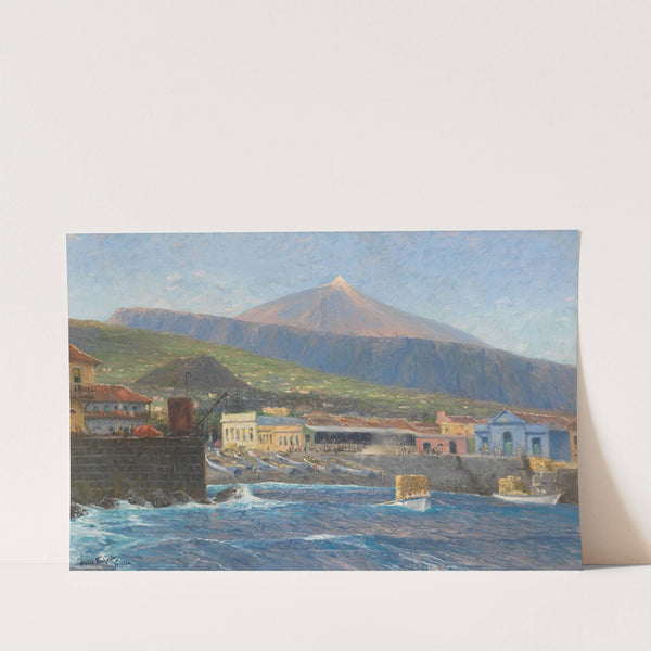 Blick vom Meer aus auf Pozo de Martianez, Puerto Orotava, Tenerife by Hans Bohrdt