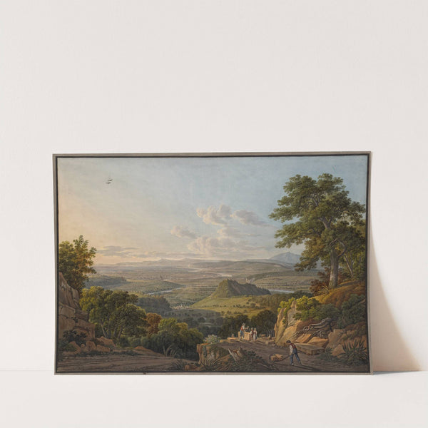 Blick vom Muttenzer Steinbruch auf Basel ('Environs de Bâle. prise sur la Carriere de Muttentz') by Peter Birmann