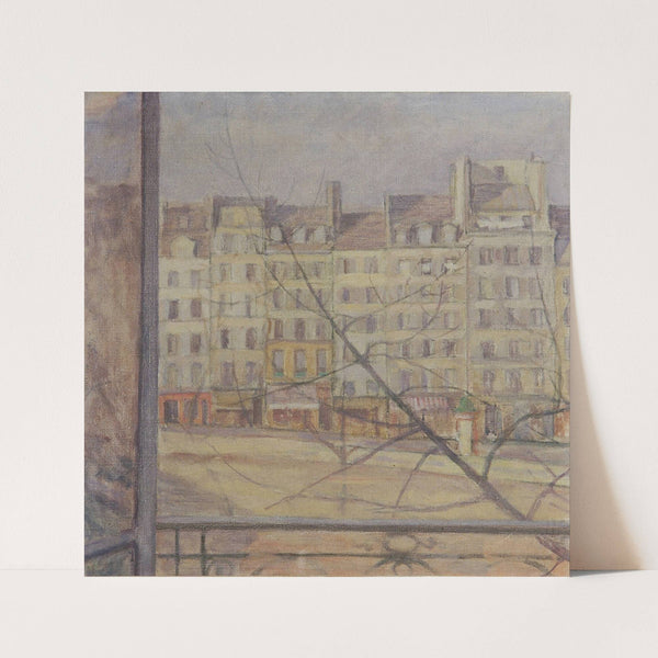 Blick vom Quai d’ Anjou in Paris (1935) by Walther Gamerith