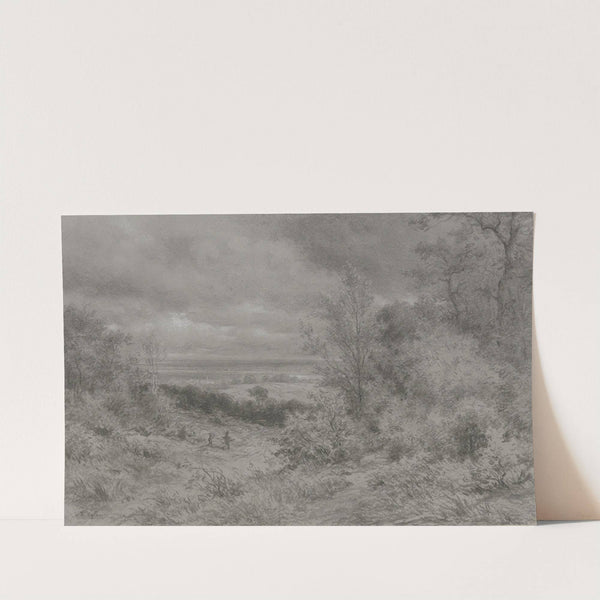 Blick vom Taunus auf die Mainebene by Adolf Hoeffler