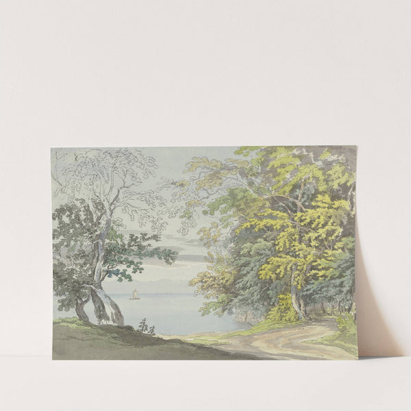 Blick vom Ufer der Insel Mainau auf den Bodensee by Max Joseph Wagenbauer