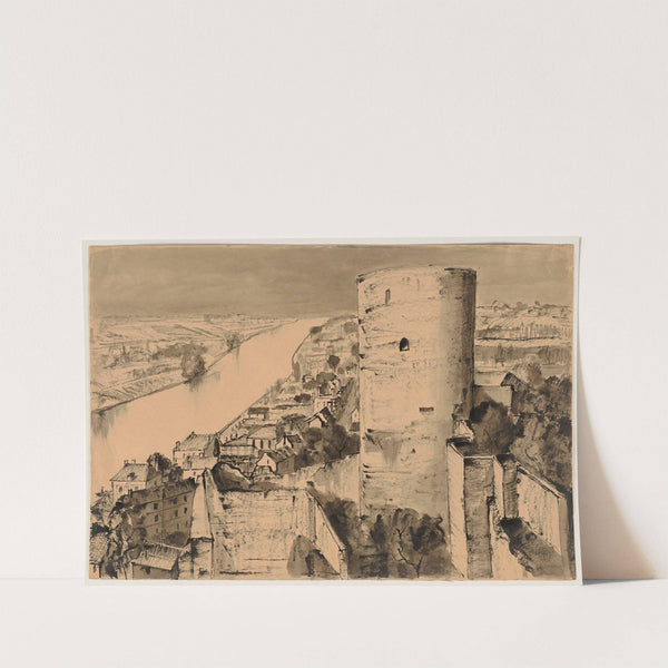 Blick von der Burg Chinon auf die Vienne by Hermann Lismann