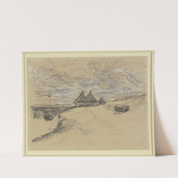 Blick von der Düne auf den Strand by Max Liebermann