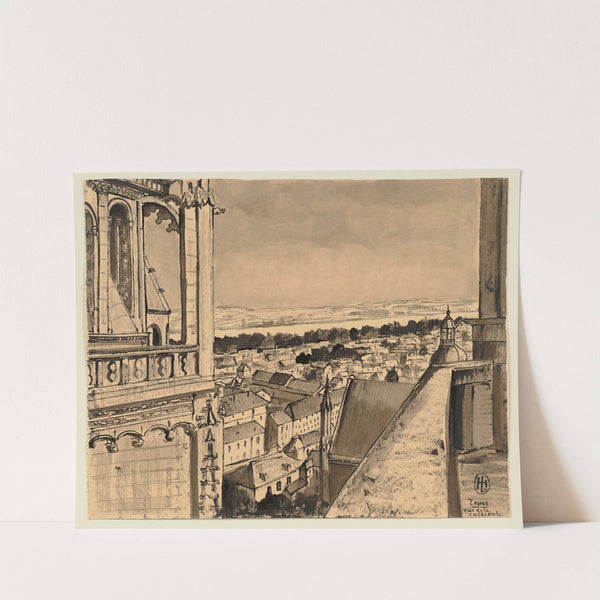 Blick von der Kathedrale in Tours by Hermann Lismann