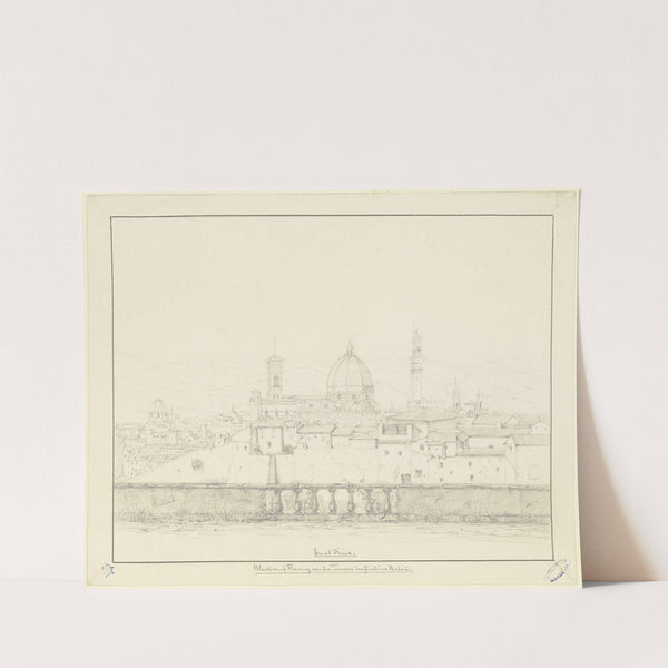 Blick von der Terrasse des Giardino Boboli auf Florenz by Ernst Fries