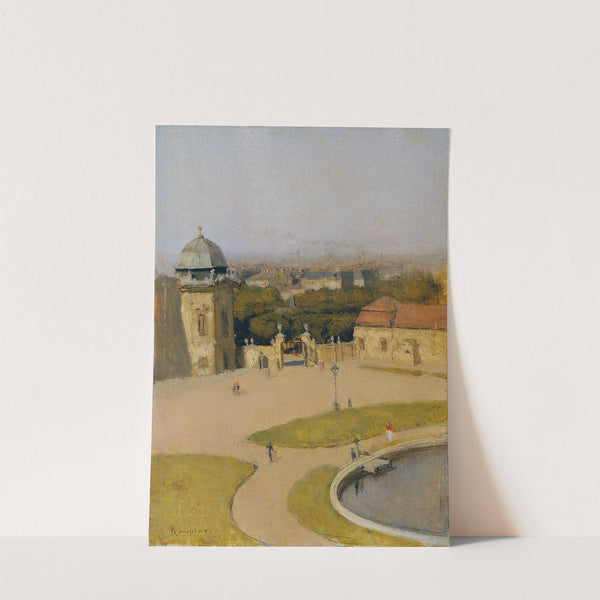 Blick von Südwest auf das Obere Belvedere by Franz Rumpler