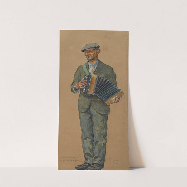 Blind accordion player (1940) by Josef Engelhart