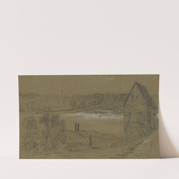 Blind Ford & Scotts Mill (1863) by Alfred Rudolph Waud