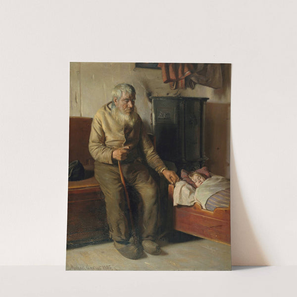 Blind Kristian minding a child (1885) by Michael Ancher