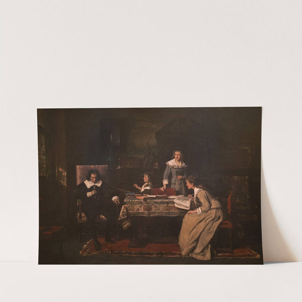 Blind Milton dictating ‘Paradise Lost’ to his daughters (1877) by Mihály Munkácsy