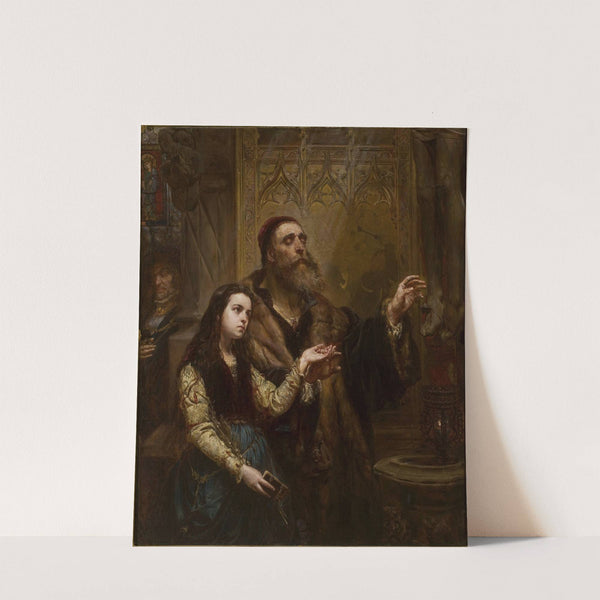 Blind Veit Stoss with his granddaughter (1865) by Jan Matejko