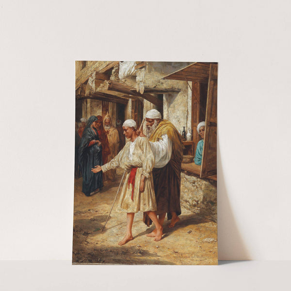 Blinder Bettler by Leopold Carl Müller