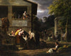 Blinder Bettler und kleiner Junge am Haus einer vornehmen Dame (1819)