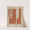 Block Front Desk with Cabinet Top by Jack Bochner