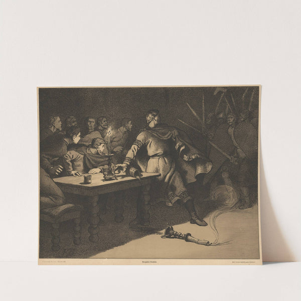 Blodgildet i Roskilde (The Blood-feast of Roskilde) by Gustav Vilhelm Blom