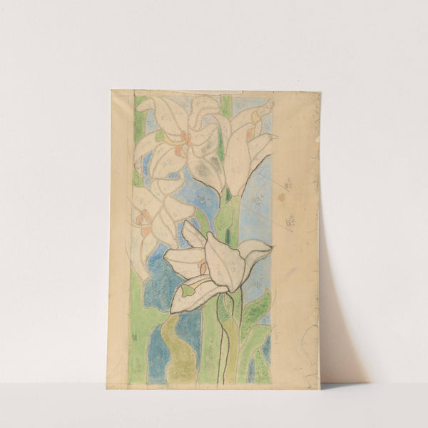 Błogosławiona Salomea. Projekt witraża do kościoła Franciszkanów w Krakowie by Stanisław Wyspiański