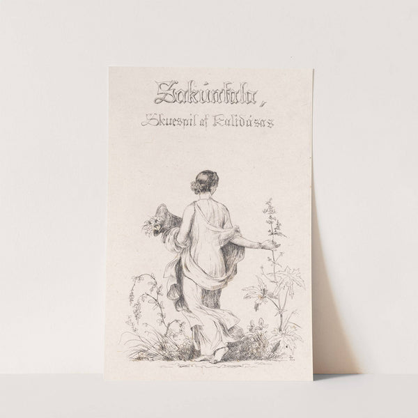 Blomstersamlerske by Johan Thomas Lundbye