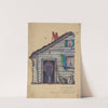 Blood and Thunder: Sketch no. 1 (House Exterior) (1934-1943) by Paul Ouzounoff