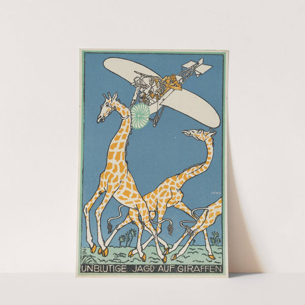 Bloodless Giraffe Hunt (Unblutige Jagd auf Giraffen) by Moriz Jung