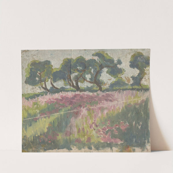 Blooming Meadow with Trees by Frida Konstantin