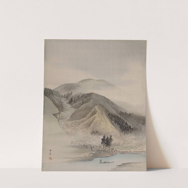 Blossoms by a River (ca. 1887–92) by Kawabata Gyokushō