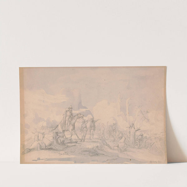 'Blow fight!' General August Willich at the Battle of Liberty Gap, Tennessee, June 1863 by Adolph Metzner