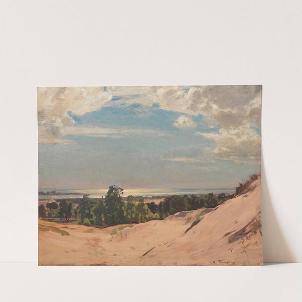 Blue and silver, Pas-de-Calais by Algernon Talmage