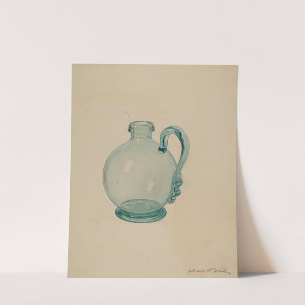 Blue Glass Egg Cup by Paul Ward