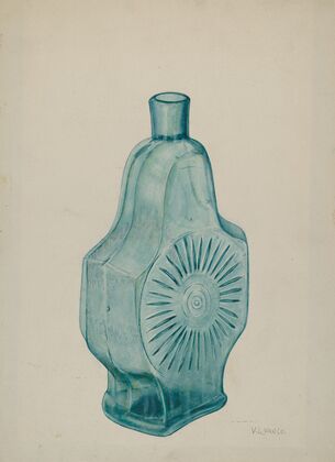 Blue-Green Flask