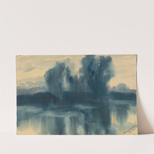 Blue Mood over a Lake by Zolo Palugyay