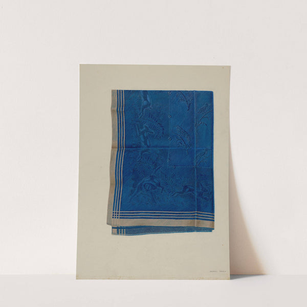 Blue Silk Scarf by Samuel Faigin