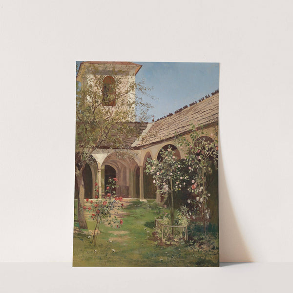 Blühender Klostergarten by Leopold Munsch