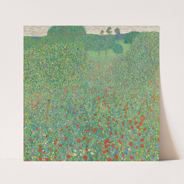 Blühender Mohn Mohnwiese by Gustav Klimt