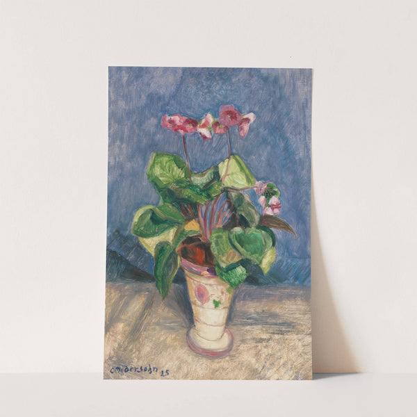 Blühendes Alpenveilchen by Otto Modersohn