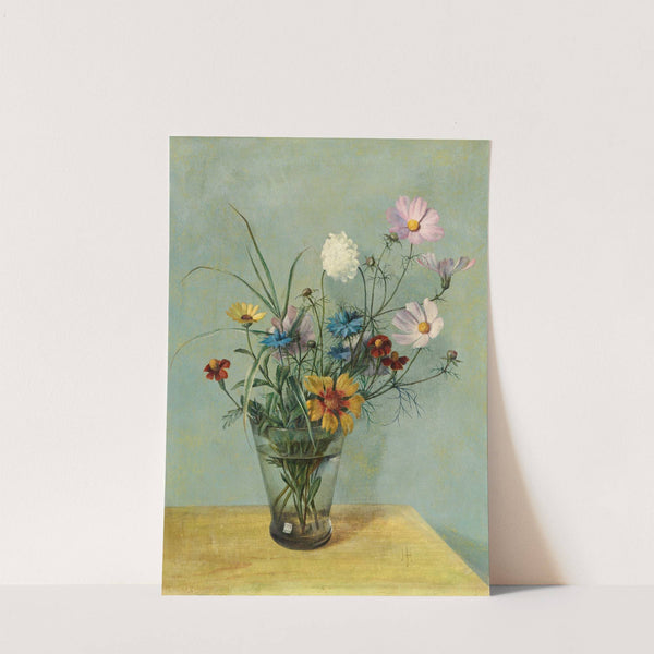Blumenstillleben in Glasvase (1935) by Herbert Böttger
