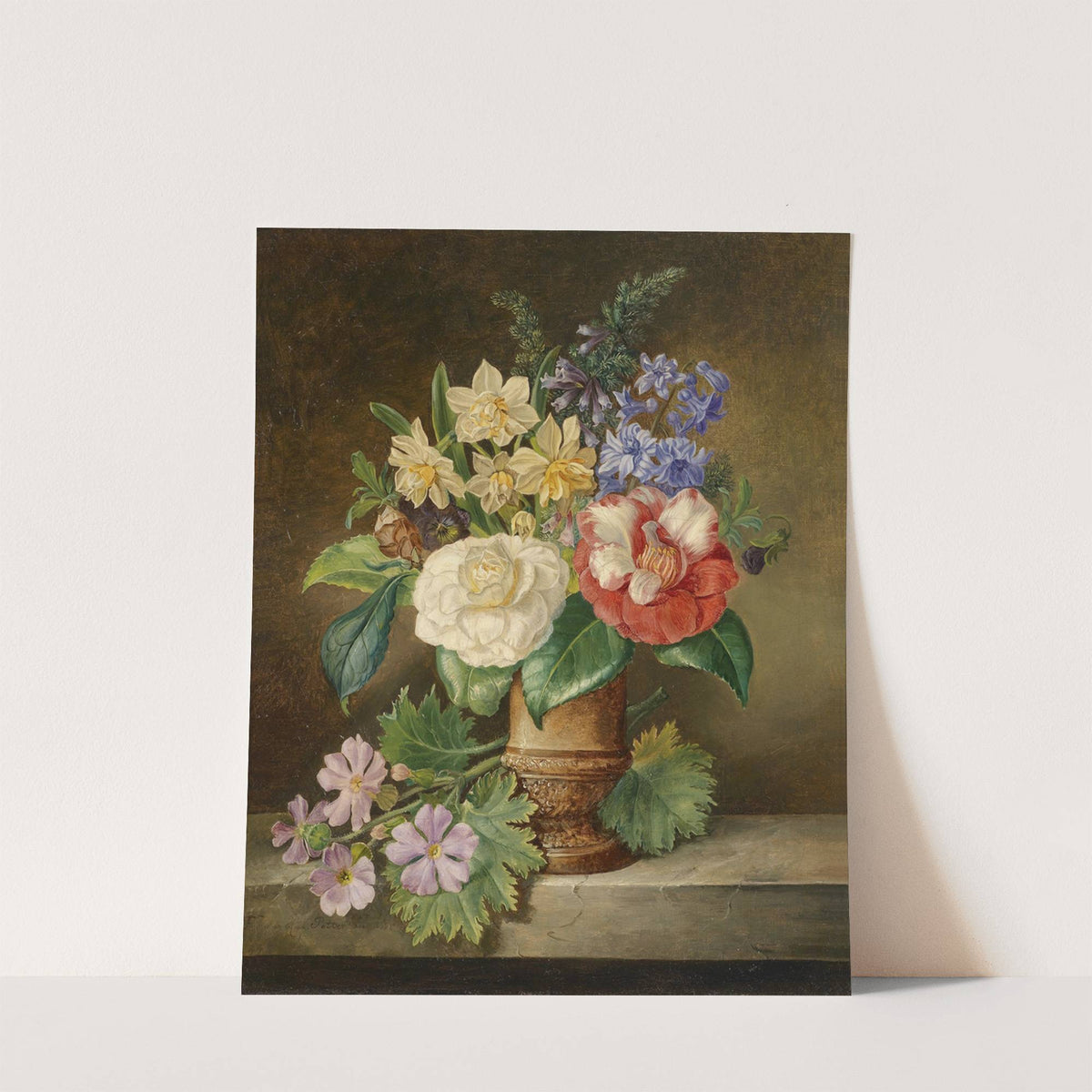 Blumenstillleben mit Narzissen by Franz Xaver Petter