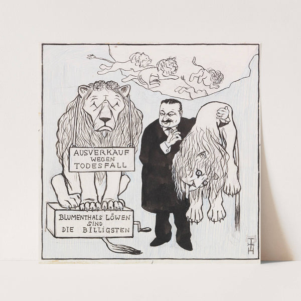 Blumenthal in der Löwengrube (1904) by Thomas Theodor Heine