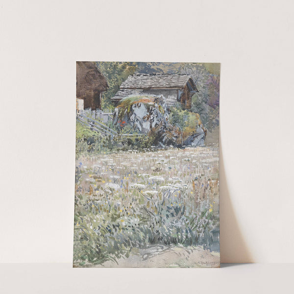 Blumenwiese auf dem Lande by Anton Reckziegel