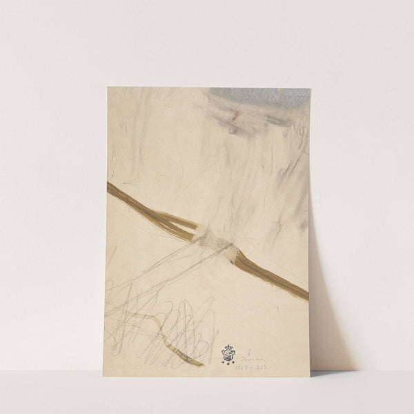 Blyantsrids og grønt vandfarverids by Peter Hansen