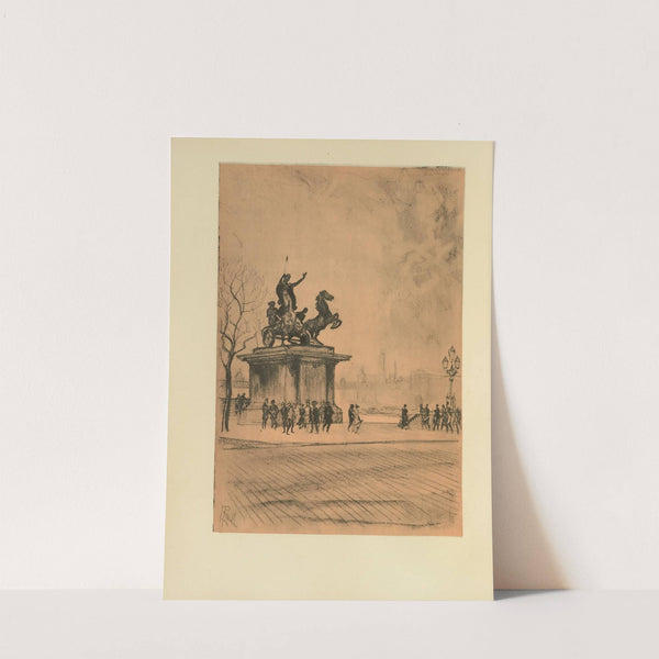 Boadicea, Westminster Bridge (1928) by Joseph Pennell