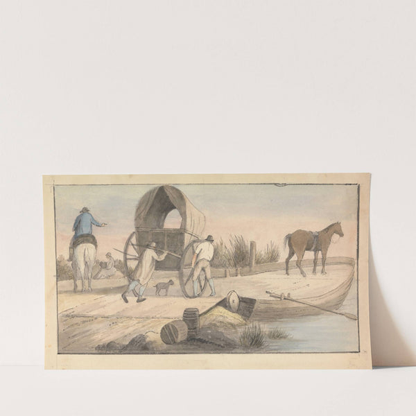 Boarding the Ferry by Edward Francis Burney