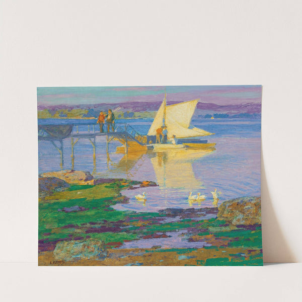 Boat At Dock by Edward Henry Potthast