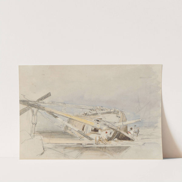 Boat Careened (1793-1867) by Clarkson Stanfield