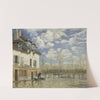Boat in the Flood at Port Marly (1876) by Alfred Sisley
