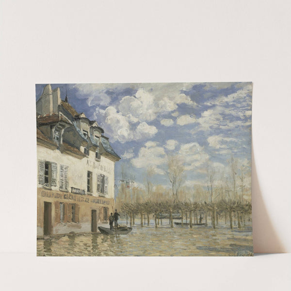 Boat in the Flood at Port Marly (1876) by Alfred Sisley