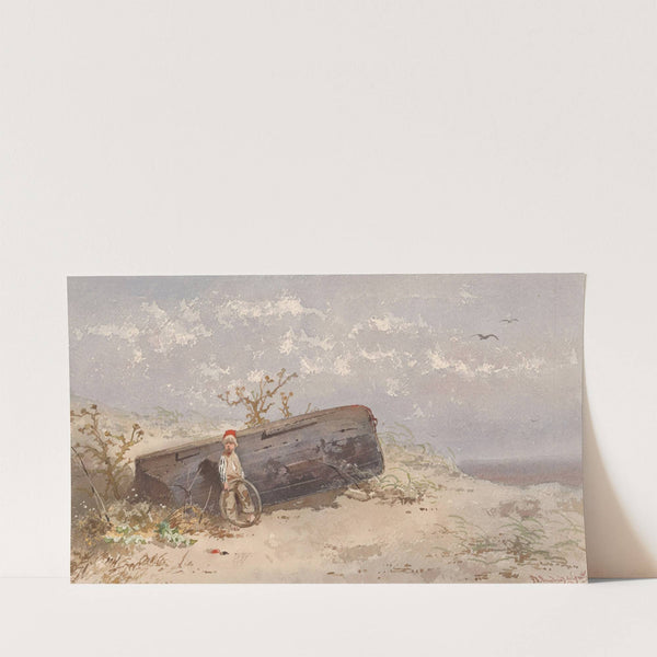 Boat on the Beach by Frans Arnold Breuhaus de Groot