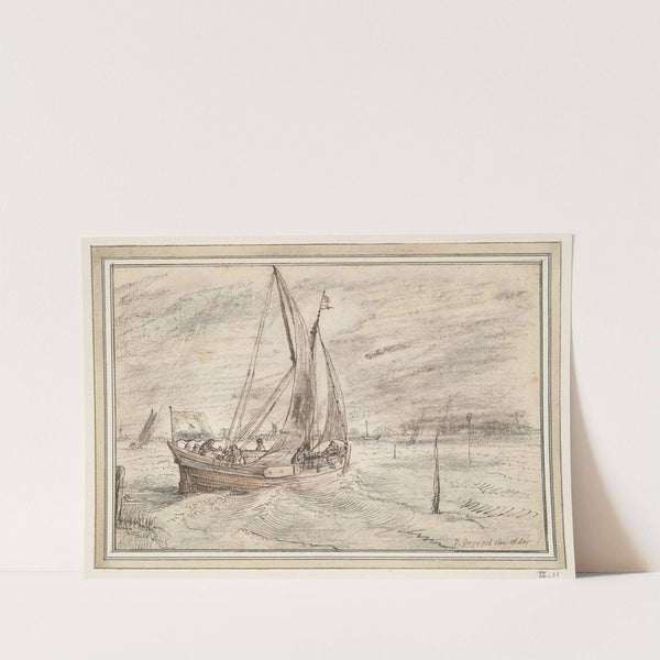 Boat Sailing in Stormy Weather early (17th century) by Cornelis Claesz. van Wieringen