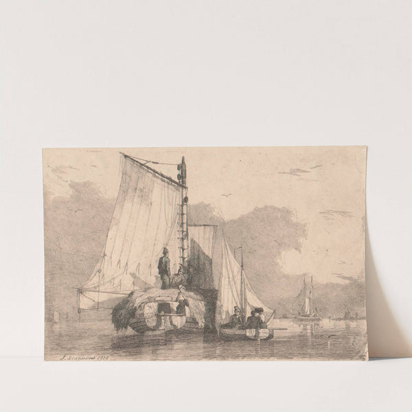 Boats at Breydon by Joseph Stannard