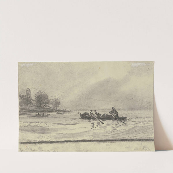 Boats at the Chiemsee by Friedrich Ernst Morgenstern