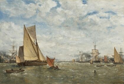 Boats in a Harbor